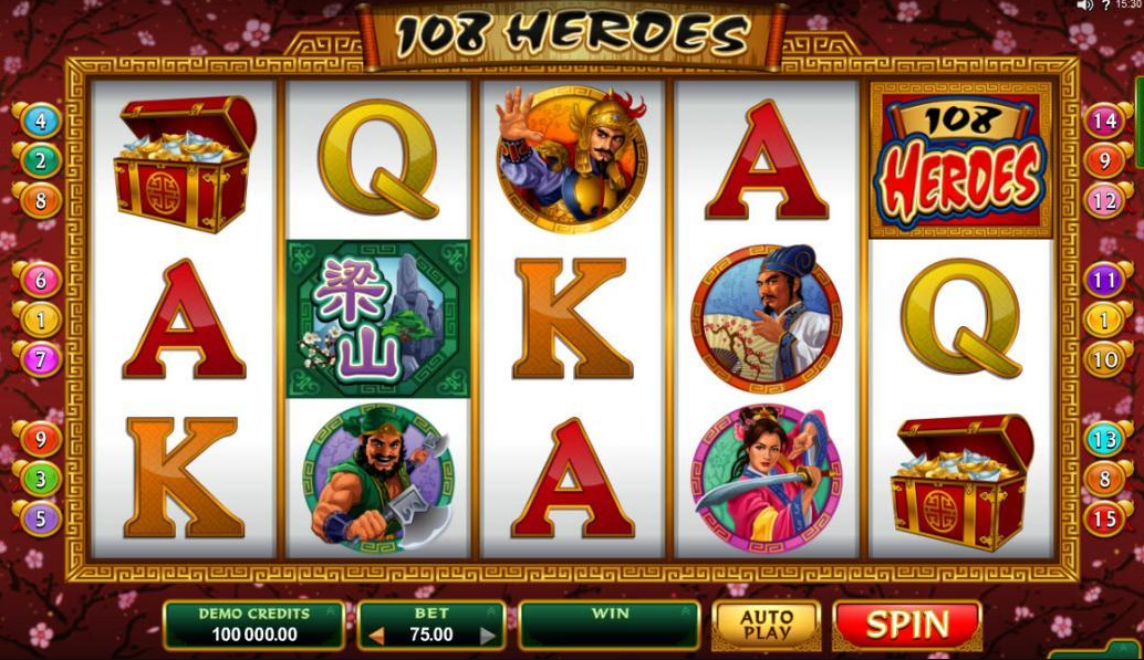 108 Heroes Online slot game