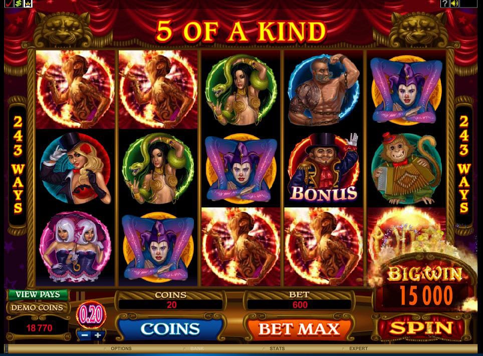 The Twisted Circus online slots game gameplay