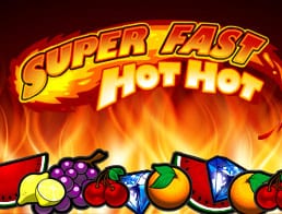 Super fast Hot Hot online slots game logo