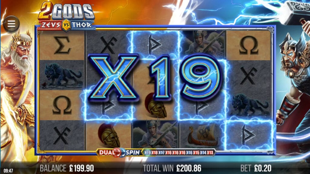 2 Gods Zeus vs Thor Slot Online