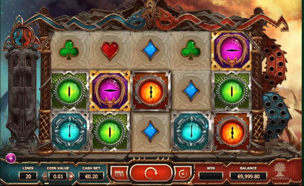 Double Dragons online slots game gameplay