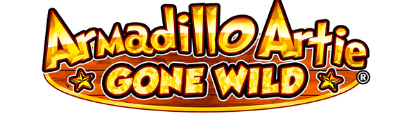 Armadillo Artie Gone Wild Slot Logo Wizard Slots
