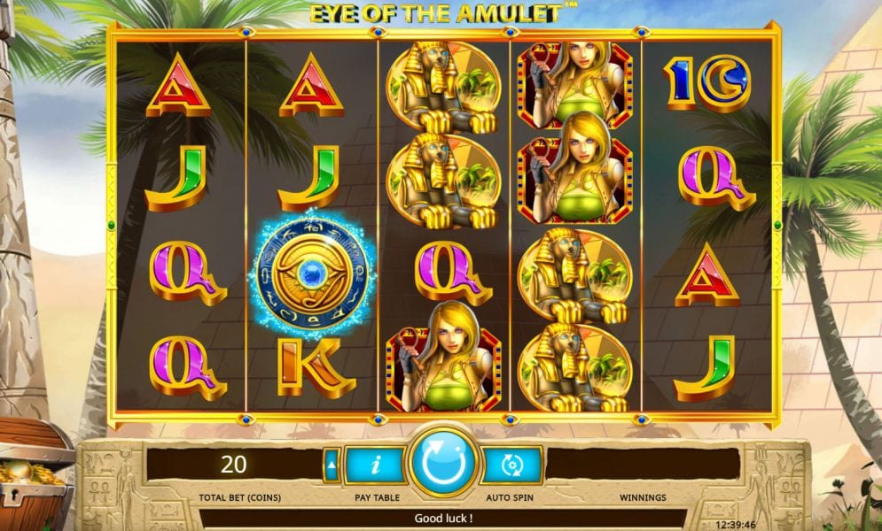 Eye of the Amulet slots game gameplay