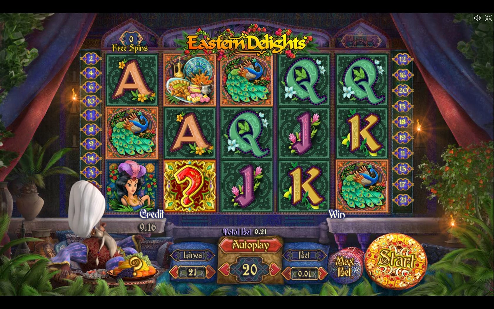 Eastern Delights slots gameplay