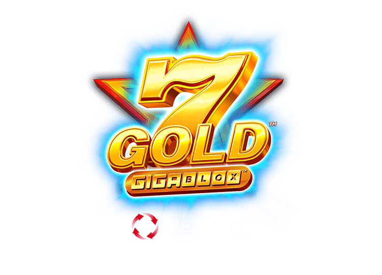 7 Gold Gigablox Slot Logo