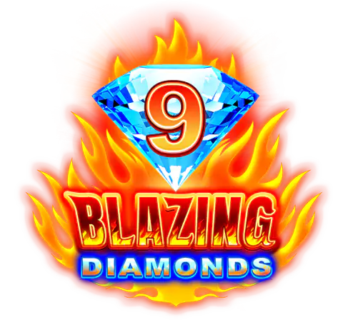 9 Blazing Diamonds Slot Logo Wizard Slots