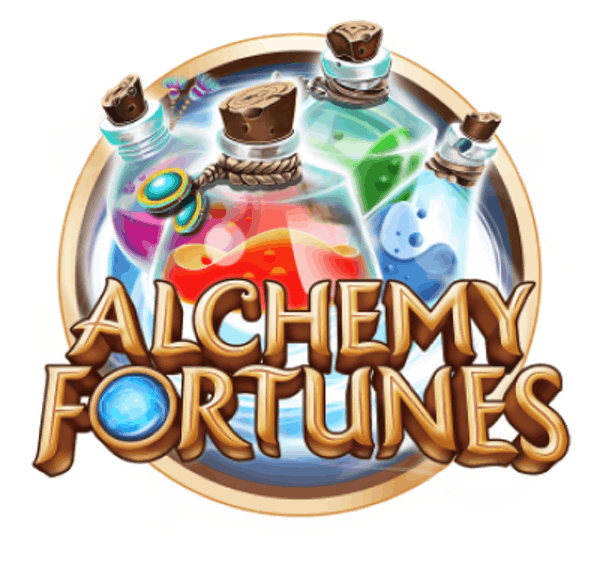 Alchemy Fortunes Hyper Clusters Slot Logo Wizard Slots