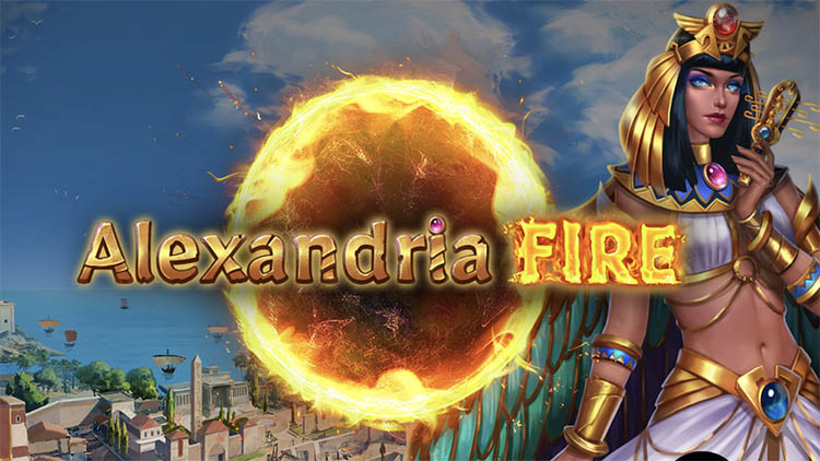 Alexandria Fire Slot Logo Wizard Slots