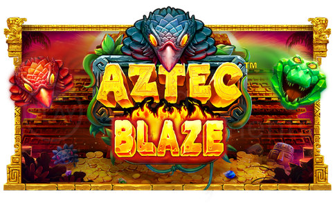 Aztec Blaze Slot Logo Wizard Slots