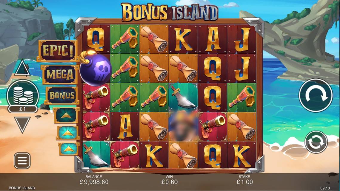Bonus Island Slot Gameplay