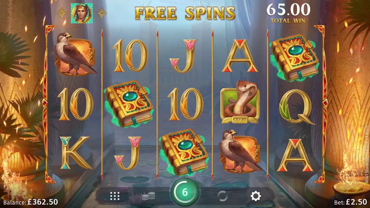 Book of Atem Slots UK Game