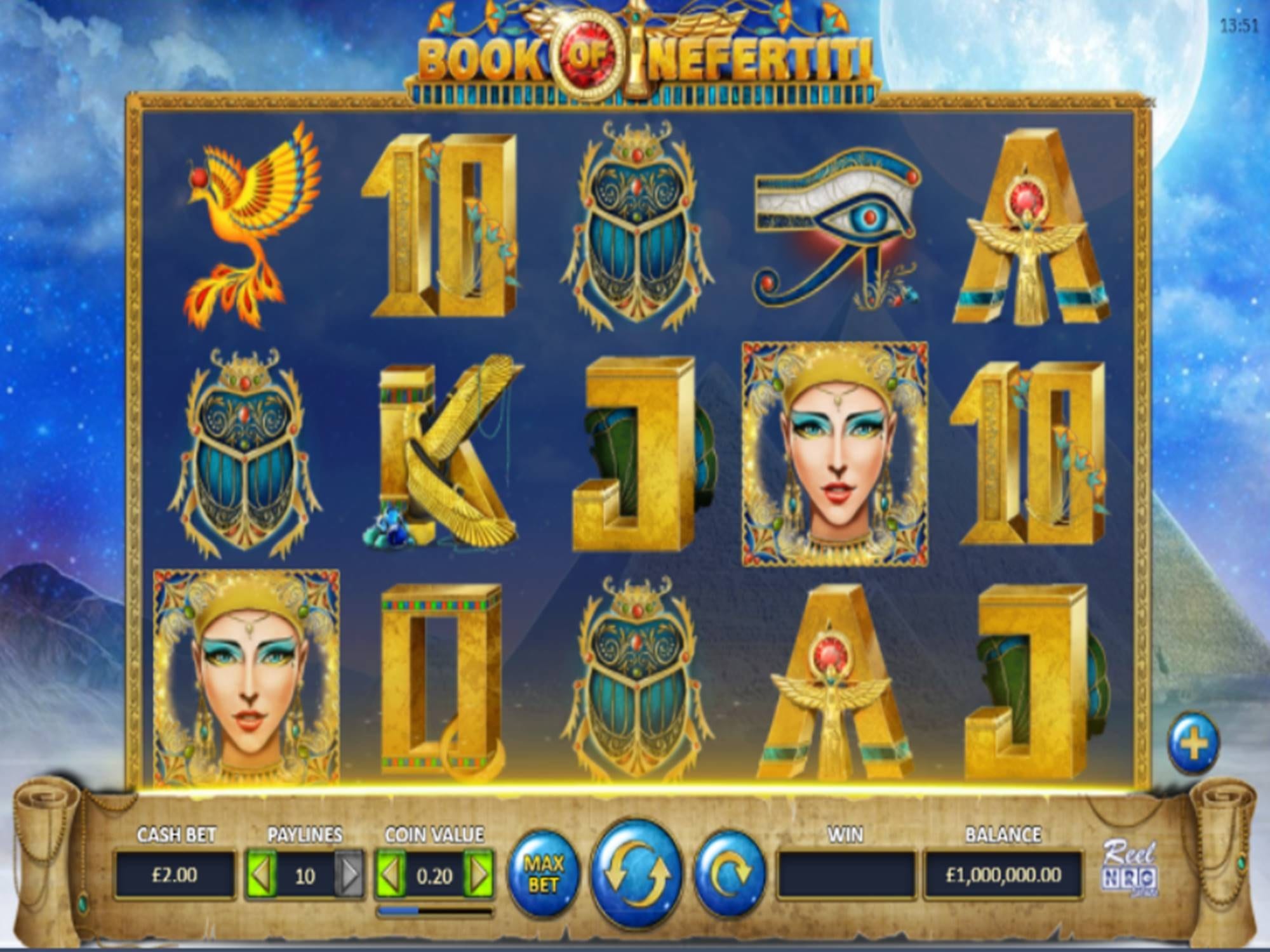 Book of Nefertiti Slot Gameplay