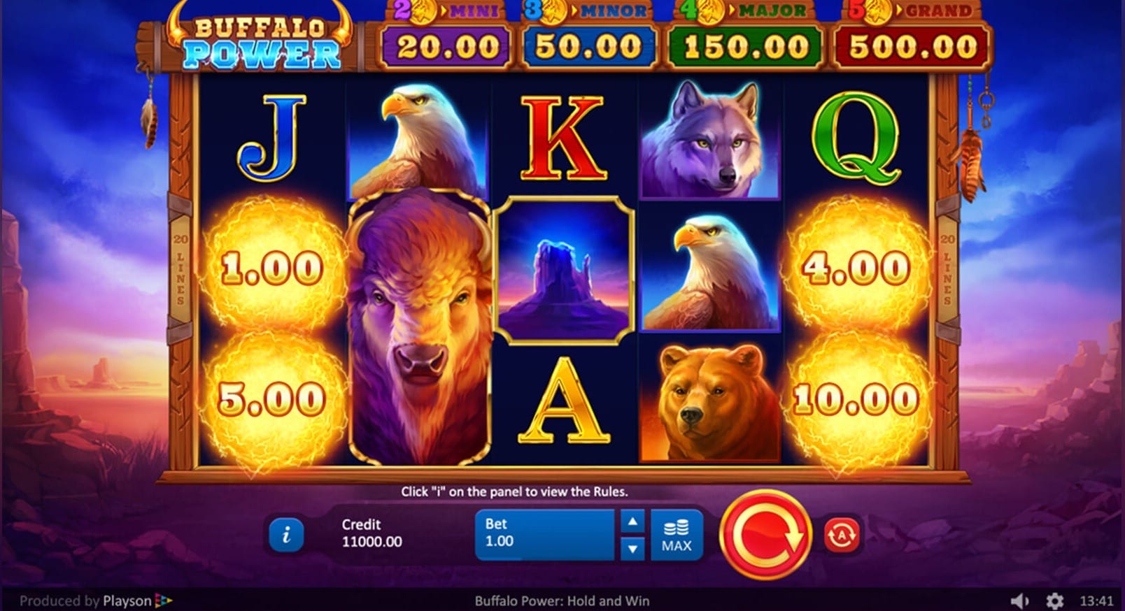 Buffalo Power Hold and Win Free Slots