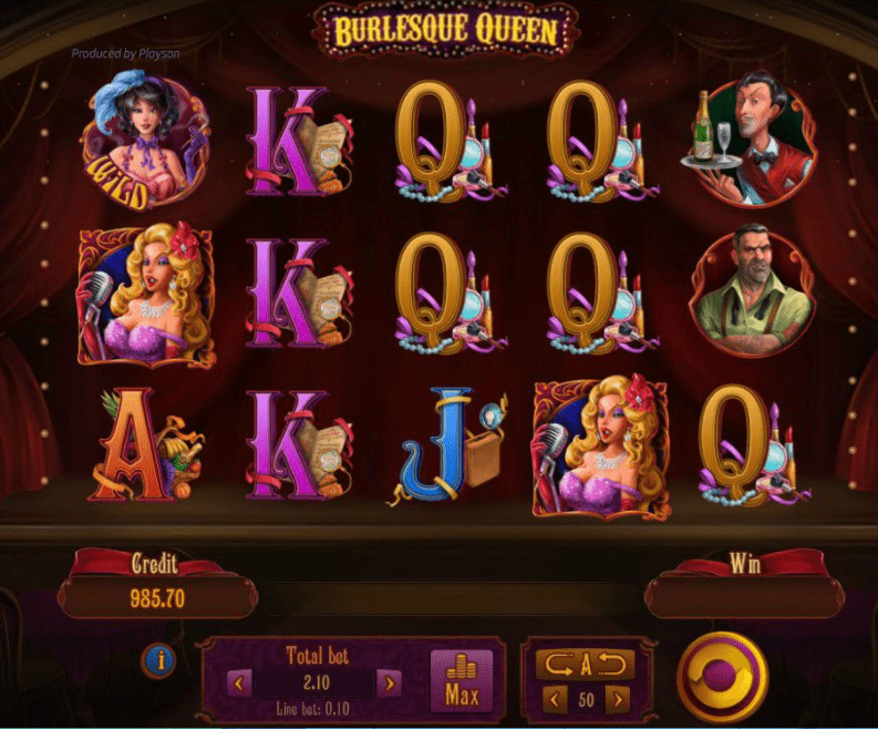 Burlesque Queen game play