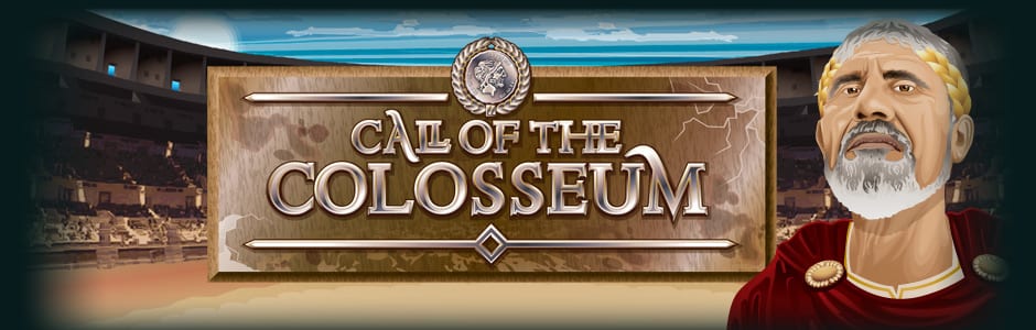 Call of the Colosseum online slots game logo