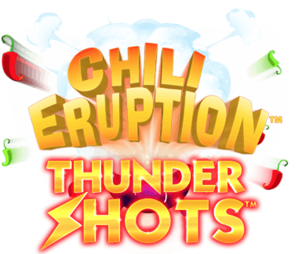 Chili Eruption: Thunder shots Slot Logo Wizard Slots