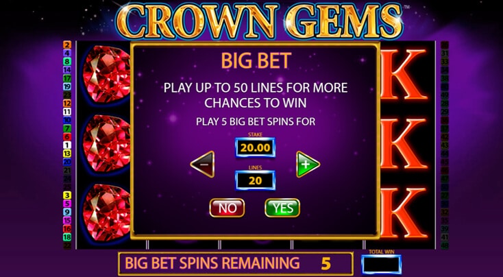 Crown Gems slots reels