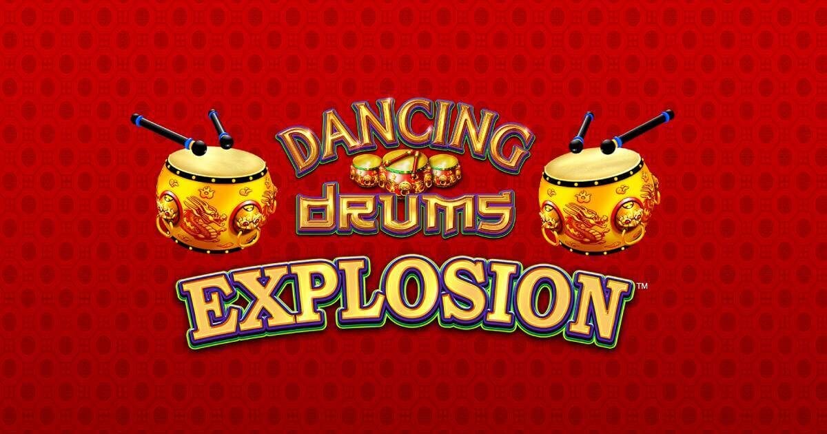 Dancing Drums Explosion Slot Logo Wizard Slots