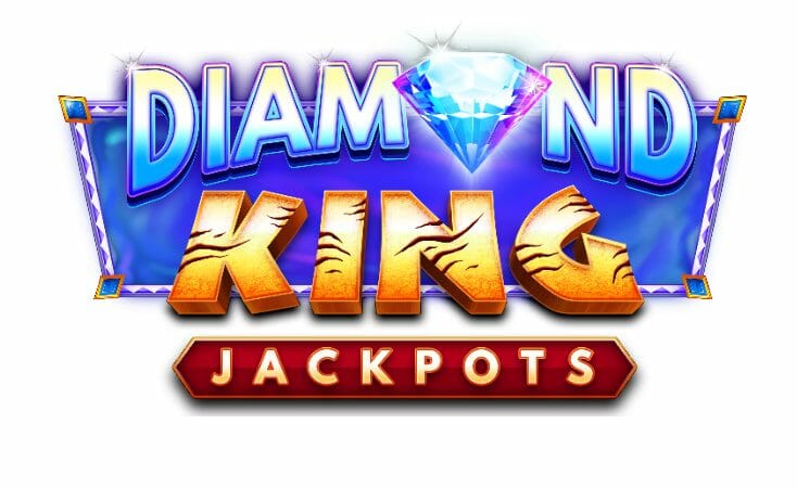 Diamond King Jackpots Slot Logo Wizard Slots