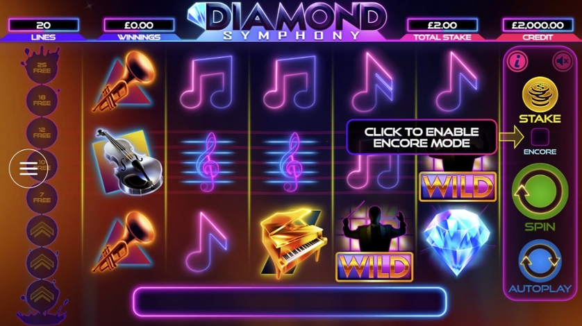 Diamond Symphony Slot Gameplay