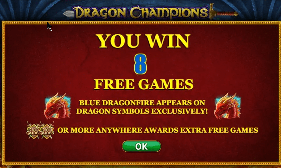 Dragon Champions Slot Bonuses