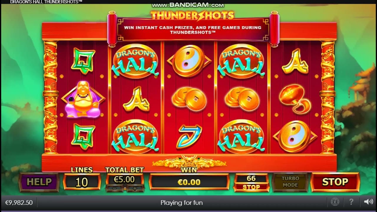Dragons Hall Thundershots Slot Gameplay