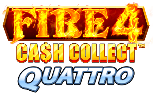 Fire 4: Cash Collect Quattro Slot Logo Wizard Slots