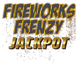 Fireworks Frenzy Jackpot Slot Logo Wizard Slots