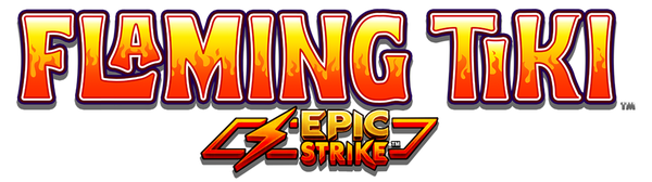 Flaming Tiki Slot Logo Wizard Slots