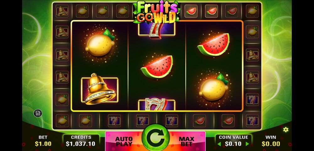 Fruits Go Wild Slots Reels