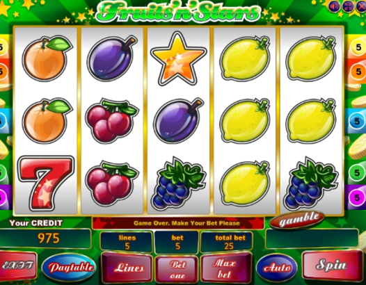 Fruits n Stars game play