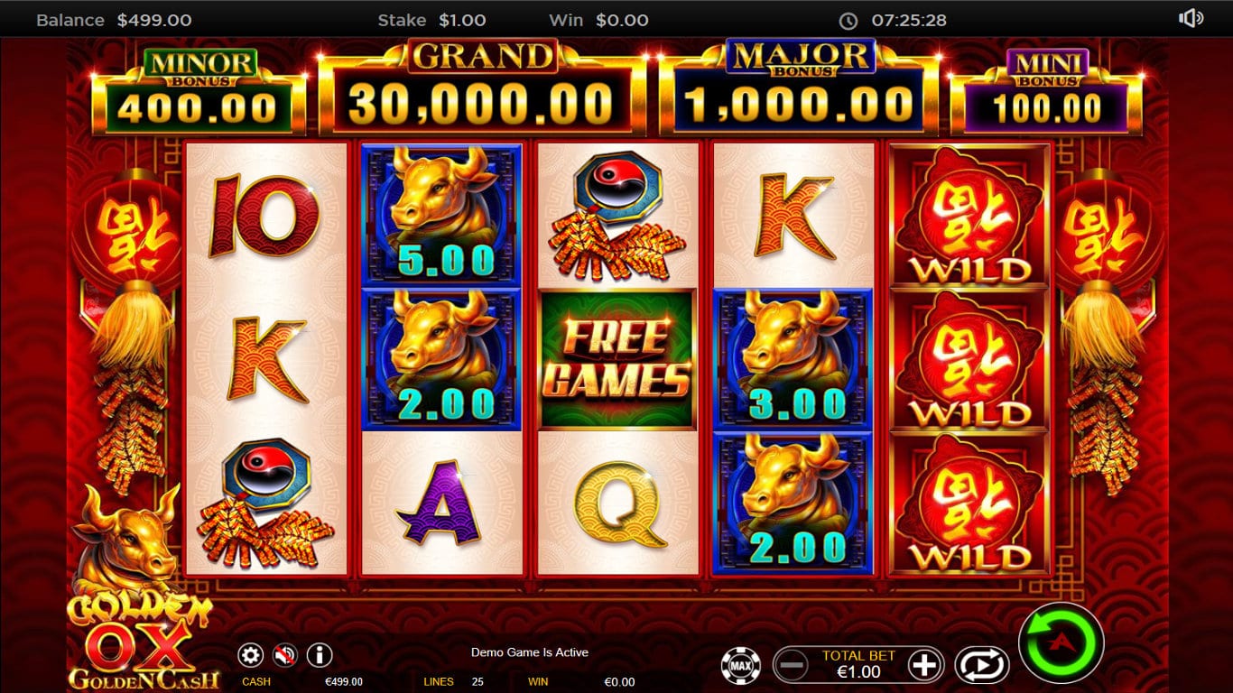 Golden Ox Slots Games