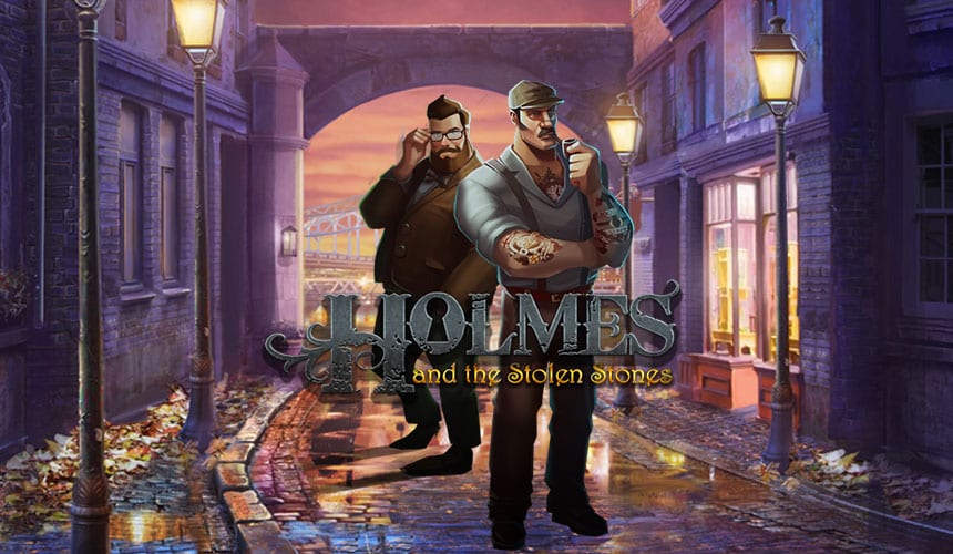 Homes and the Stolen Stones online slots game logo