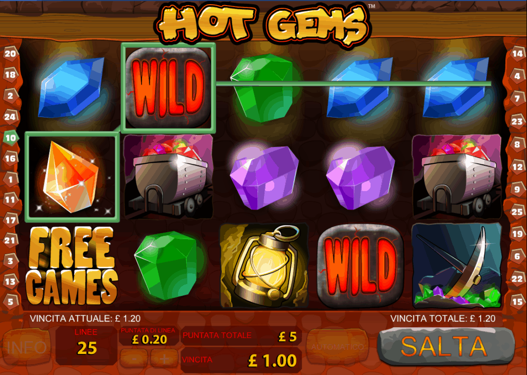 Hot Gems Slots Gameplay