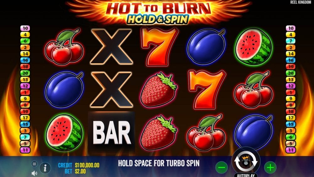Hot to Burn Hold and Spin Slot Gameplay