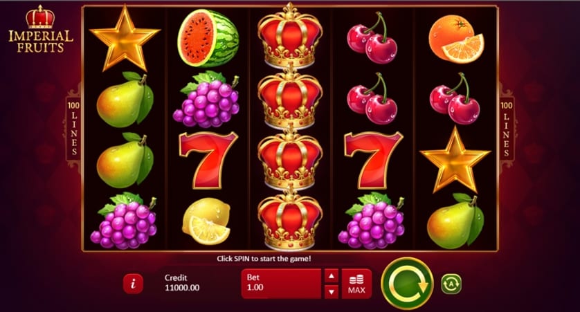 Imperial Fruits 100 Lines Slot Gameplay
