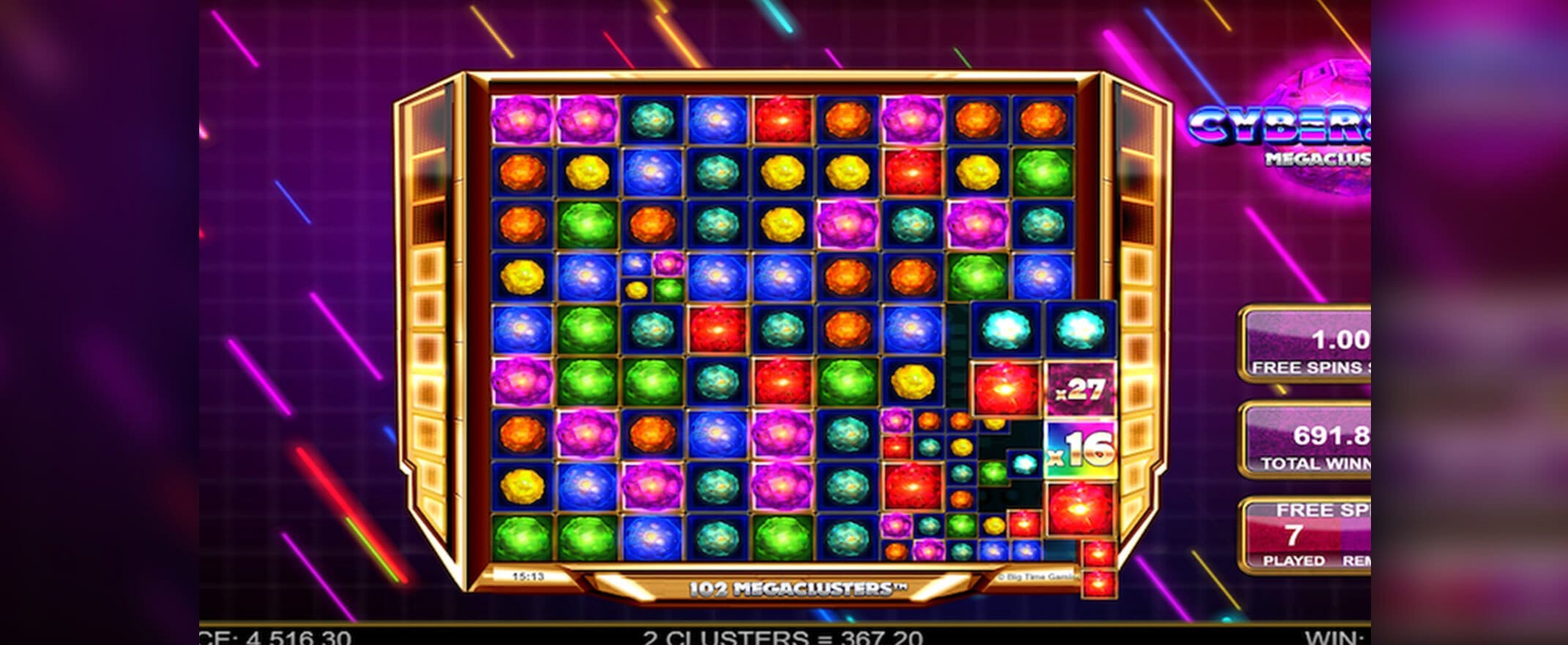 Megaclusters & Megaways slot machines