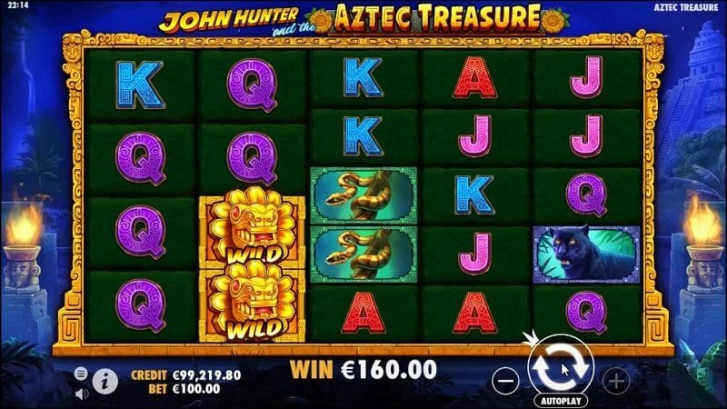 John Hunter Aztec Treasure Slots Game Play