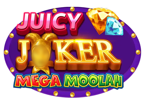 Juicy Joker Mega Moolah Progressive Jackpot Slot Logo Wizard Slots