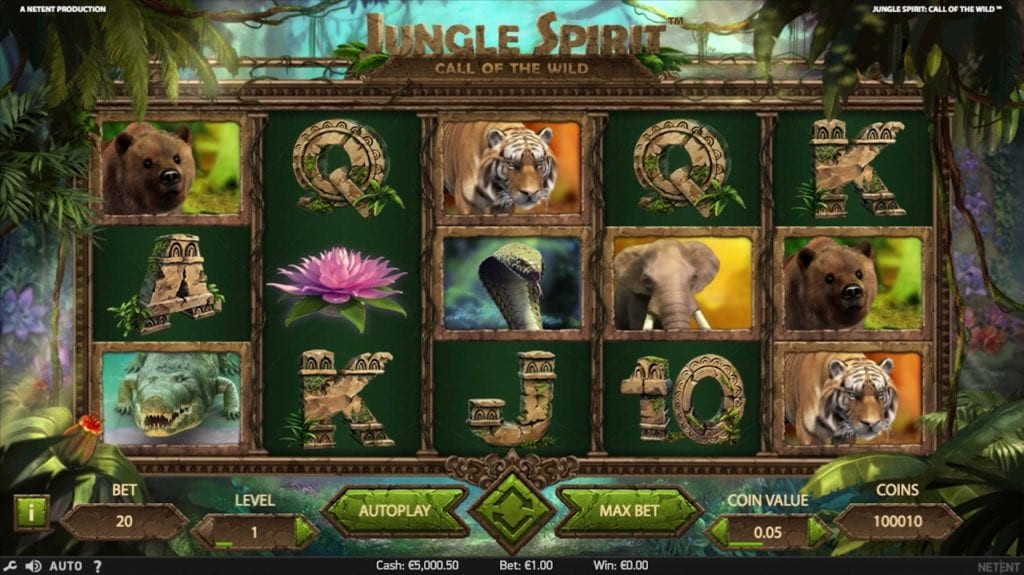 Jungle Spirit : Call of the Wild slots gameplay