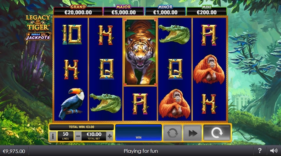 Legacy of the Tiger Slot Gameplay 1