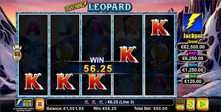 Lightning Leopard Slot Gameplay