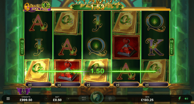 Book of Oz Lock 'n Spin gameplay casino