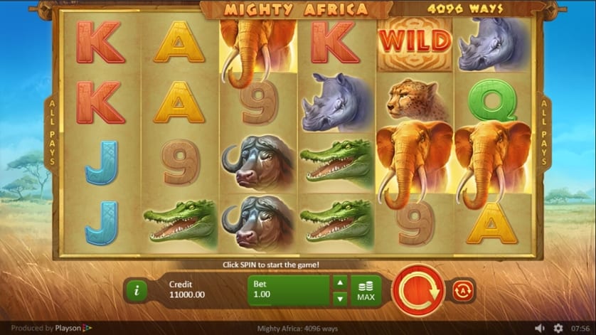 Mighty Africa slots game