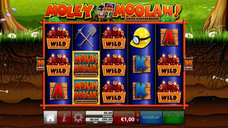 Moley Moolah Slot Bonuses