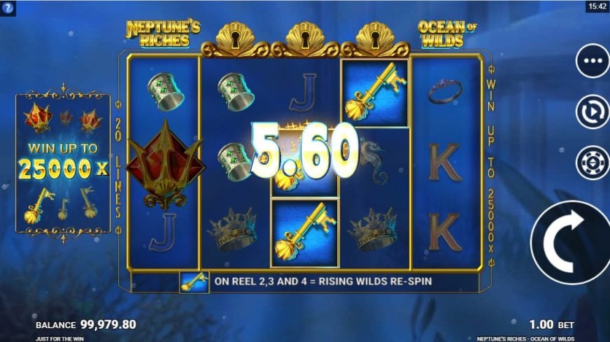 Neptunes Riches Ocean of Wilds Slot Wins