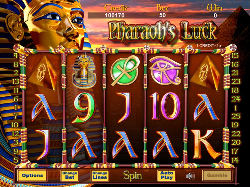 Pharaohs Luck screen grab