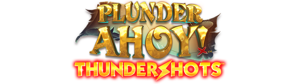 Plunder Ahoy! Thundershots Slot Logo Wizard Slots