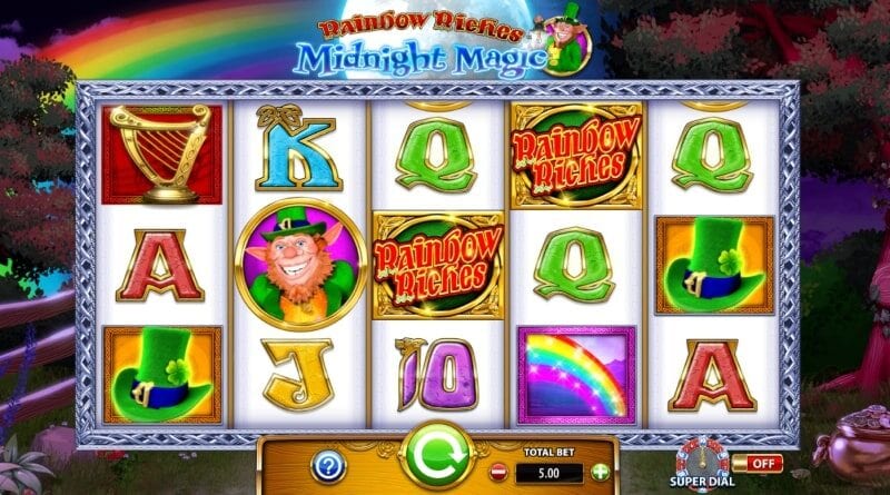 Rainbow Riches Midnight Magic Slot Gameplay