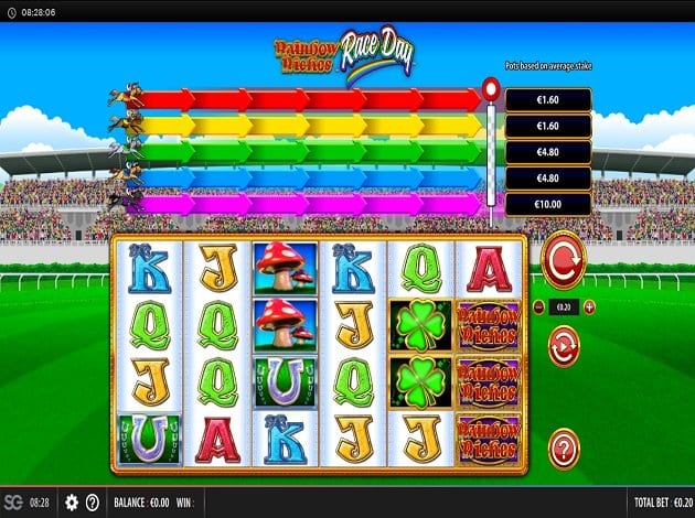 Rainbow Riches Race Day Slot Gameplay